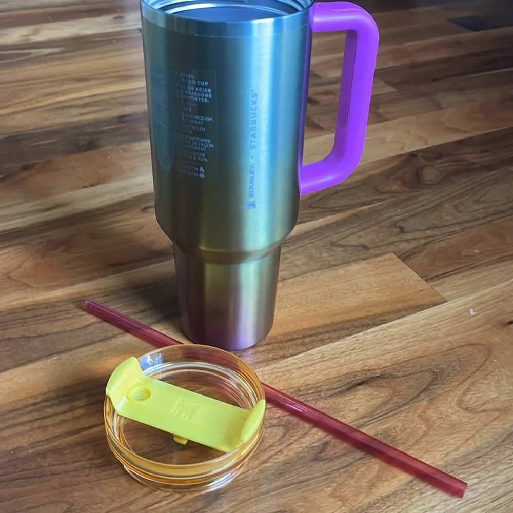 Summer Starbucks Stanley Tumbler 40 oz.🌸 NEW - Picture 9 of 10